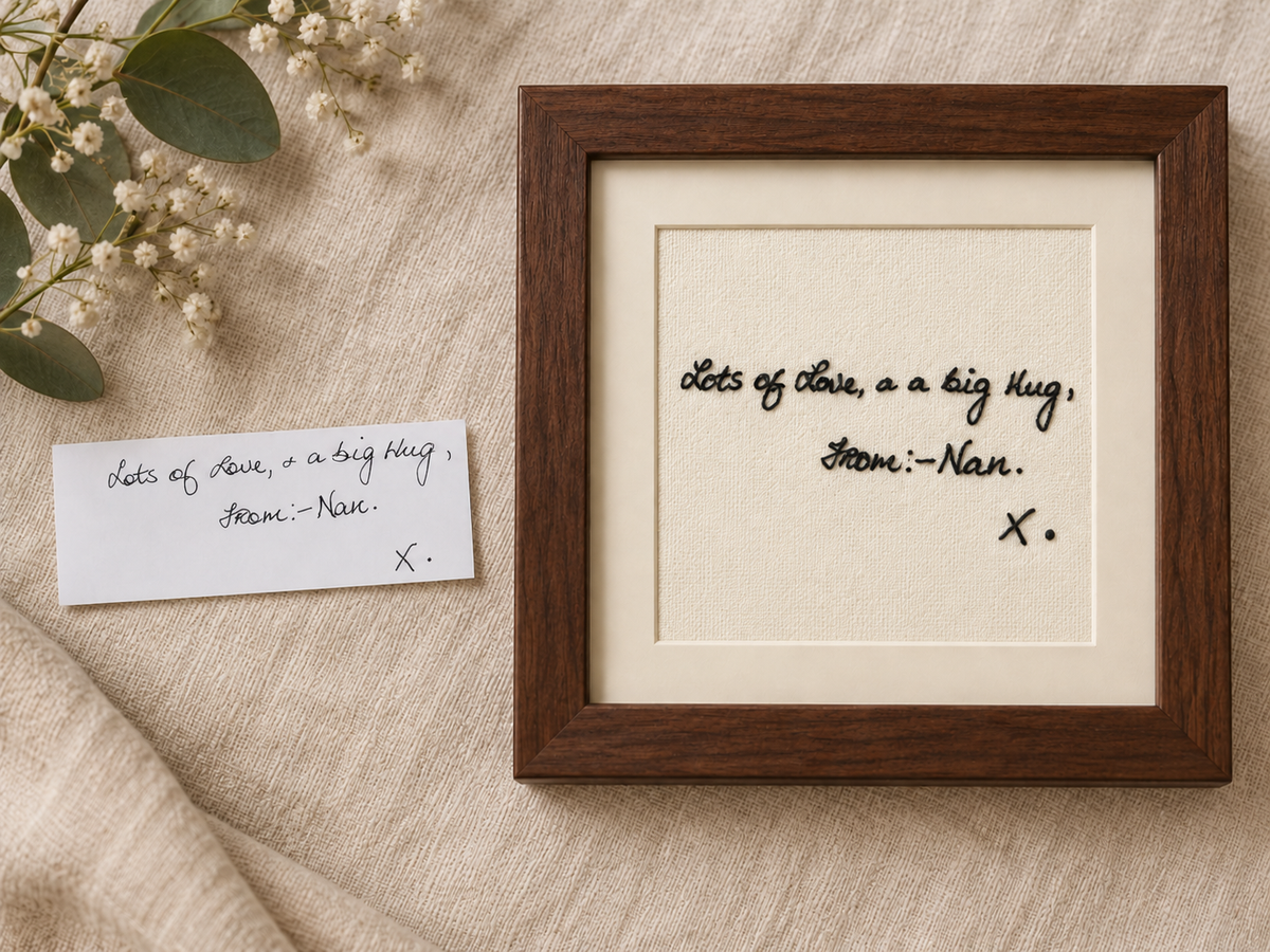 Personalised handwritten notes